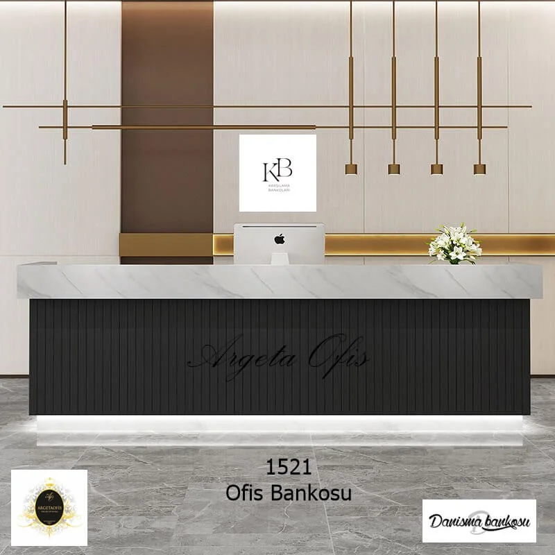 1521 Güzellik Salonu Bankoları - Siyah ve Siyah renklerindedir. 1521 Güzellik Salonu Bankoları