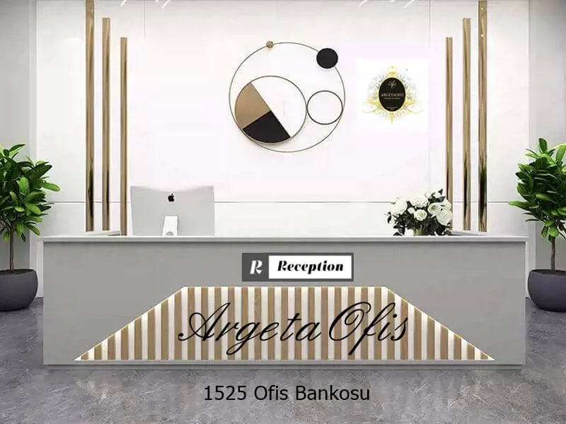 1525 Güzellik Salonu Bankoları - Gri ve Safir Meşe renklerindedir. 1525 Güzellik Salonu Bankoları