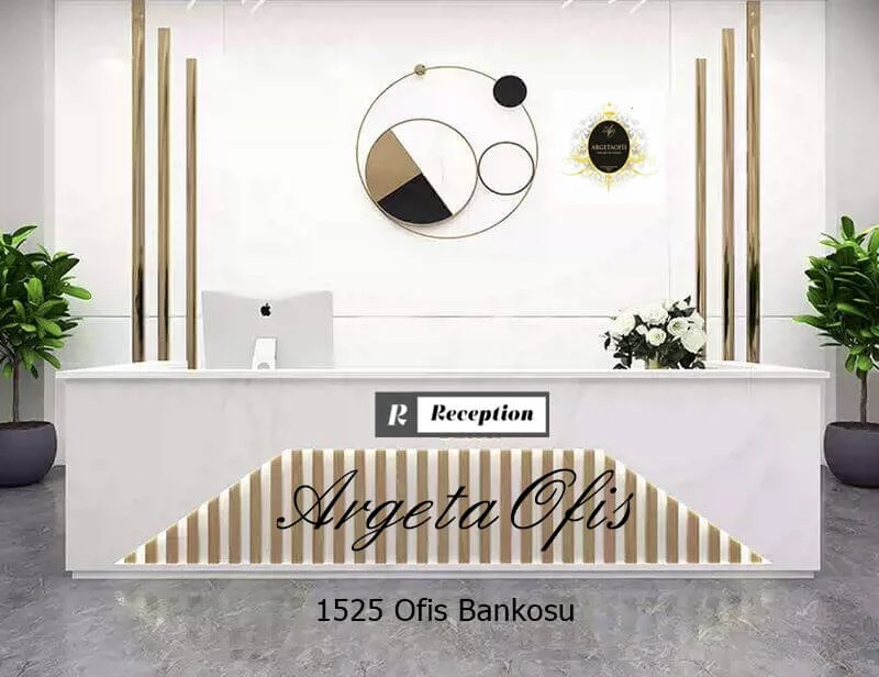 1525 Güzellik Salonu Bankoları - Beyaz ve Safir Meşe renklerindedir. 1525 Güzellik Salonu Bankoları