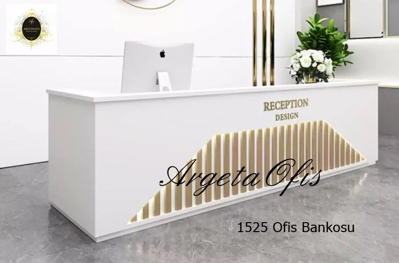 1525 Güzellik Salonu Bankoları - Beyaz ve Safir Meşe renklerindedir. 1525 Güzellik Salonu Bankoları