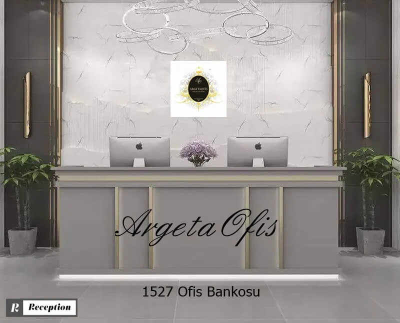 1527 Güzellik Salonu Bankoları - Gri ve Safir Meşe renklerindedir. 1527 Güzellik Salonu Bankoları