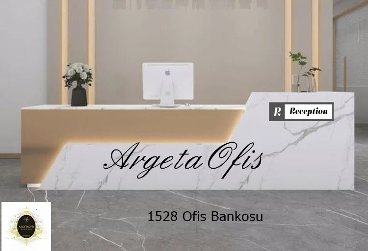 1528 Güzellik Salonu Bankoları - Marmo_Beyaz Mermer ve Gold renklerindedir. 1528 Güzellik Salonu Bankoları