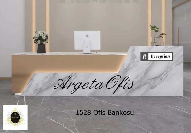 1528 Güzellik Salonu Bankoları - Frezya_Mermer ve Gold renklerindedir. 1528 Güzellik Salonu Bankoları