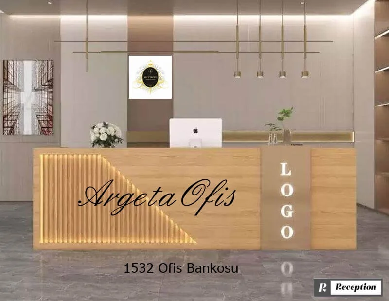 1532 Güzellik Salonu Bankoları - Safir Meşe ve Safir Meşe renklerindedir. 1532 Güzellik Salonu Bankoları