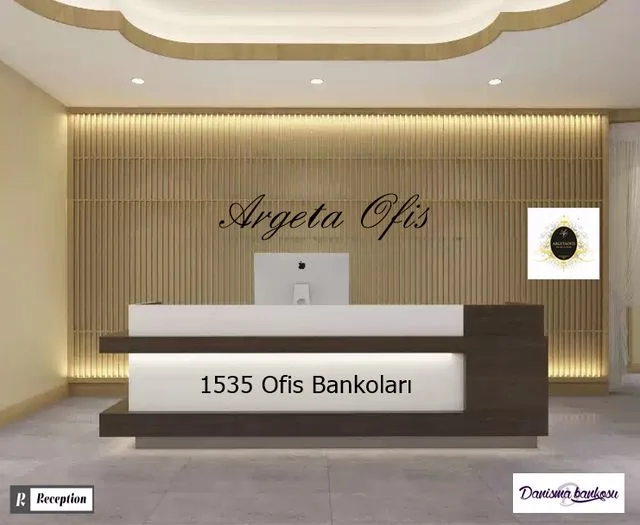 1535 Güzellik Salonu Bankoları - Nil Ceviz ve Beyaz renklerindedir. 1535 Güzellik Salonu Bankoları
