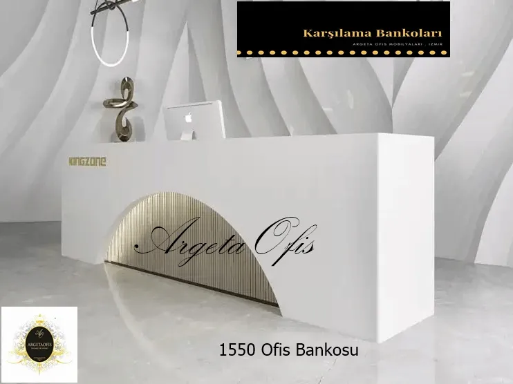 1550 Güzellik Salonu Bankoları - Beyaz ve Safir Meşe renklerindedir. 1550 Güzellik Salonu Bankoları