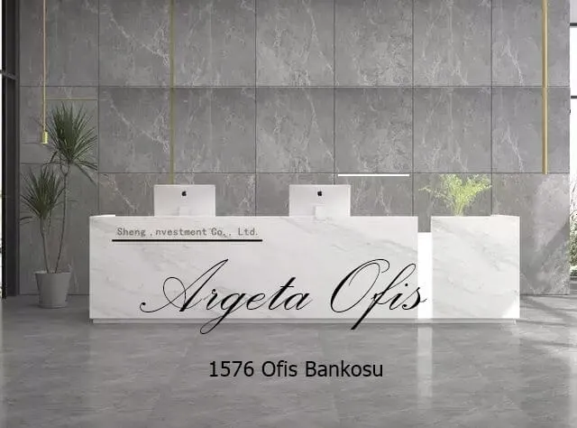 1576 Güzellik Salonu Bankoları - Marmo_Beyaz Mermer ve Beyaz renklerindedir. 1576 Güzellik Salonu Bankoları