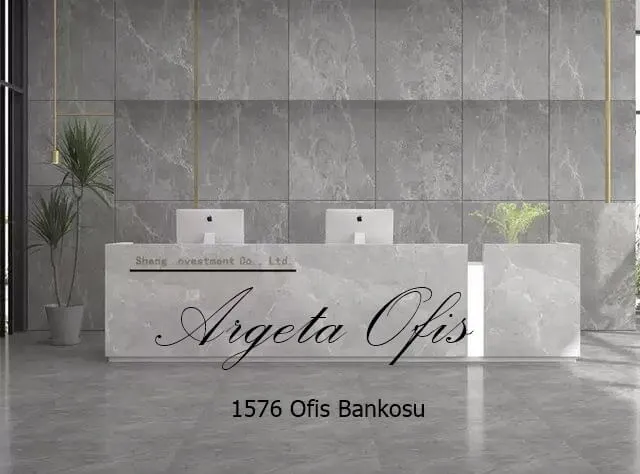 1576 Güzellik Salonu Bankoları - Rambla_Mermer ve Beyaz renklerindedir. 1576 Güzellik Salonu Bankoları