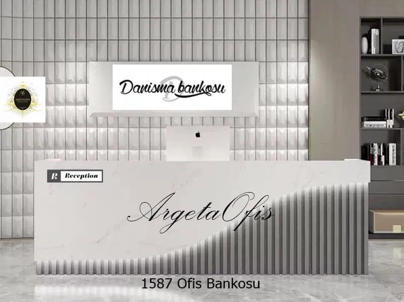 1586 Güzellik Salonu Bankoları - Marmo_Beyaz Mermer ve beyaz renklerindedir. 1586 Güzellik Salonu Bankoları