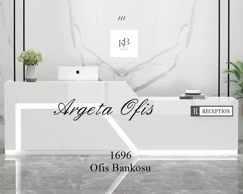 1695 Güzellik Salonu Bankoları - Gri ve Safir Meşe renklerindedir. 1695 Güzellik Salonu Bankoları