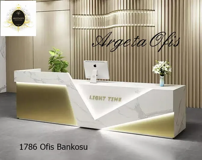 1784 Güzellik Salonu Bankoları - Antrasit ve Beyaz renklerindedir. 1784 Güzellik Salonu Bankoları