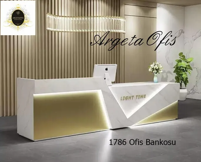 1784 Güzellik Salonu Bankoları - Antrasit ve Beyaz renklerindedir. 1784 Güzellik Salonu Bankoları