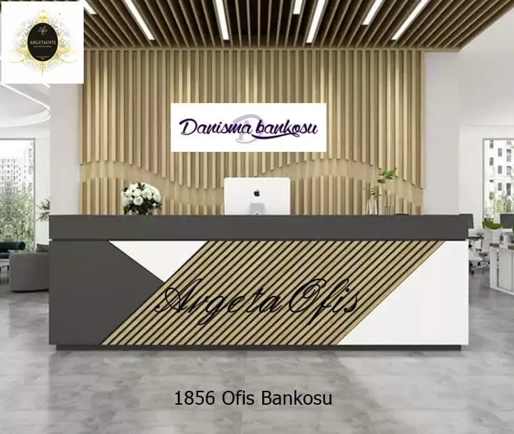 1835 Güzellik Salonu Bankoları - Safir Meşe ve Marmo_Beyaz Mermer renklerindedir. 1835 Güzellik Salonu Bankoları
