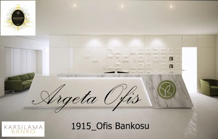1888 Güzellik Salonu Bankoları - Marmo_Beyaz Mermer ve Safir Meşe renklerindedir. 1888 Güzellik Salonu Bankoları