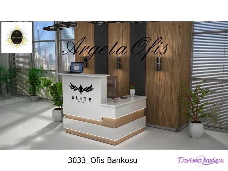 3001 Güzellik Salonu Bankoları - Antrasit ve Beyaz renklerindedir. 3001 Güzellik Salonu Bankoları