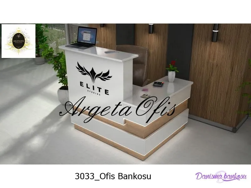 3001 Güzellik Salonu Bankoları - Beyaz ve Portakal renklerindedir. 3001 Güzellik Salonu Bankoları