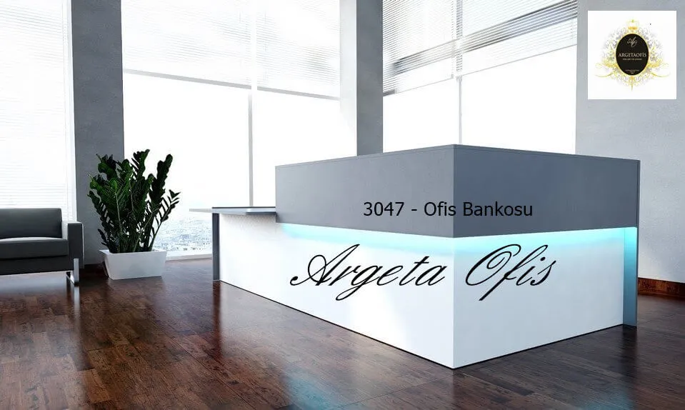 3014 Güzellik Salonu Bankoları - Antrasit ve Beyaz renklerindedir. 3014 Güzellik Salonu Bankoları