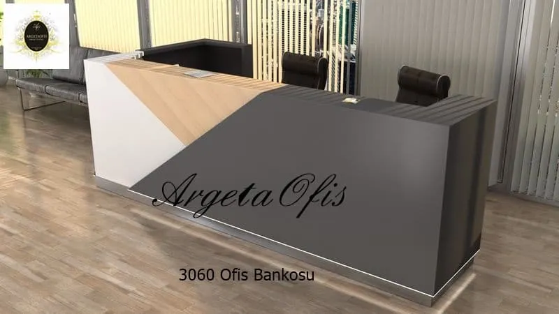3029 Güzellik Salonu Bankoları - Safir Meşe ve Beyaz renklerindedir. 3029 Güzellik Salonu Bankoları