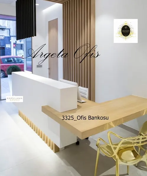 3056 Güzellik Salonu Bankoları - Söke Ceviz ve Beyaz renklerindedir. 3056 Güzellik Salonu Bankoları